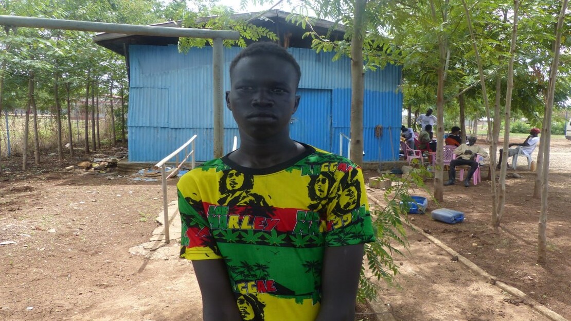 Life in a refugee camp as a teenage amputee: the story of Mouch, 17, from South Sudan 
